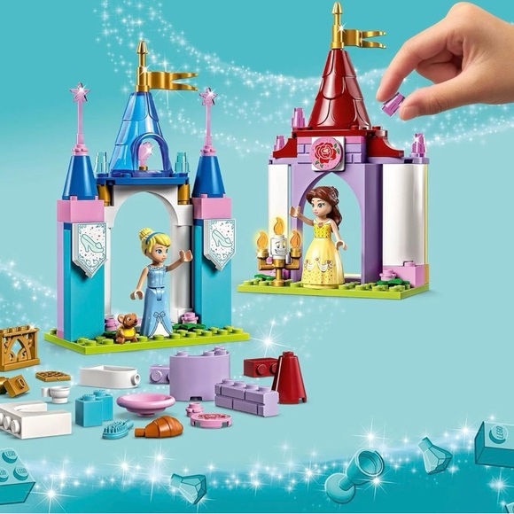 NWT LEGO Disney Princess Creative Castle 140 pc Set Belle & Cinderella 43219 - Picture 3 of 8
